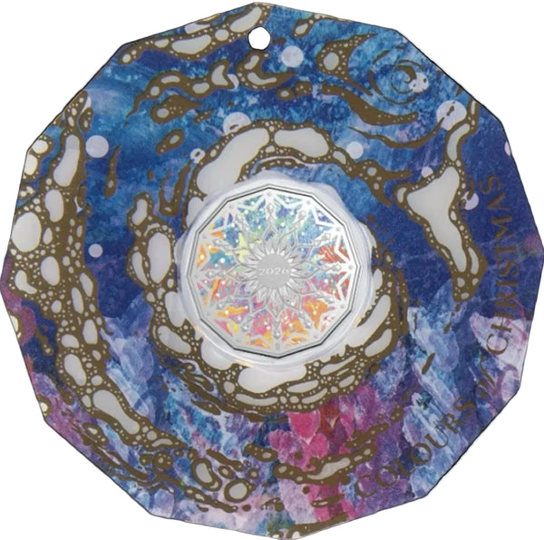 2026 50c Colours of Christmas Unc Coin - Single - Colour chosen at random