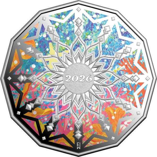 2026 50c Colours of Christmas Silver Proof Coin