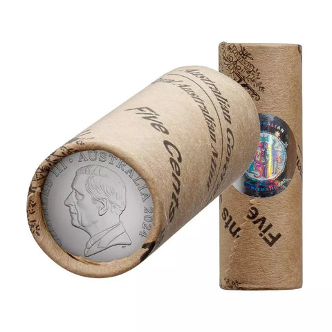2024 5c Premium Mint Roll Charles III UNC