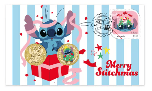 Stitch Christmas 2 - Coin Postal Numismatic Cover PNC - Nova Coins