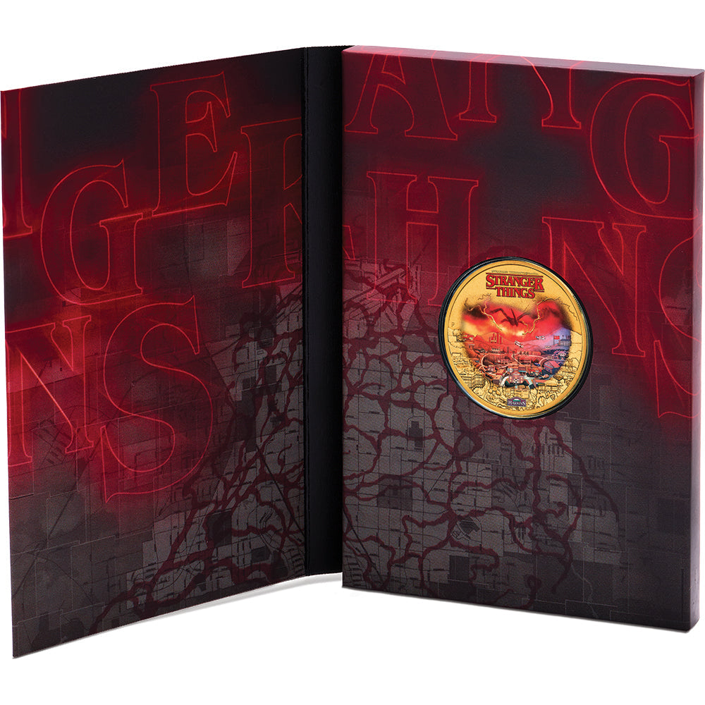 Stranger Things - Hawkins 2026 Gold Plated Collector's Coin In Card ...