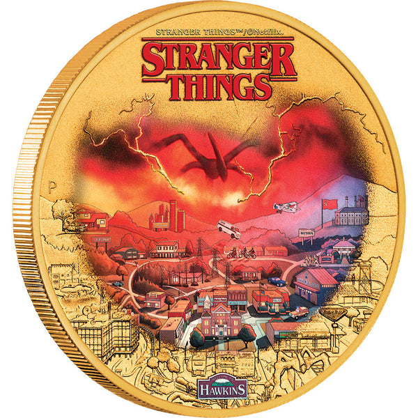 Stranger Things Hawkins 2026 Gold-Plated Collector Coin