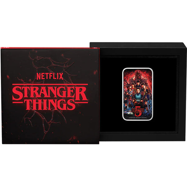Stranger Things - Season 5 2026 1oz Silver Coloured Rectangular Coin