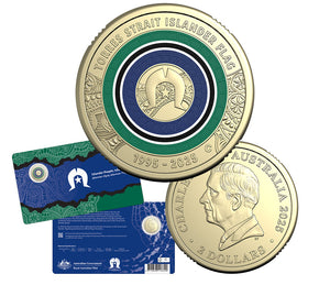 2025 30th Anniversary of the Torres Strait Islander Flag $2 Coloured C Mintmark Uncirc Coin Card