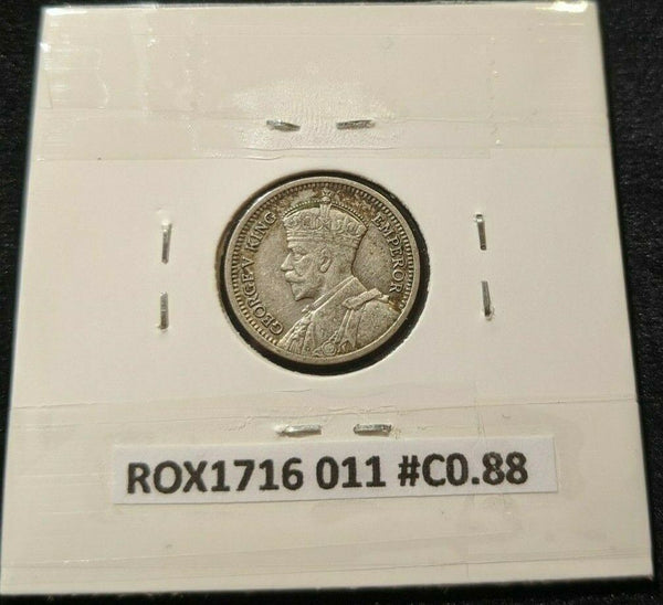 New Zealand 1934 3d Threepence  KM# 1