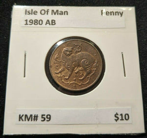 Isle Of Man 1980 AB Penny KM# 59