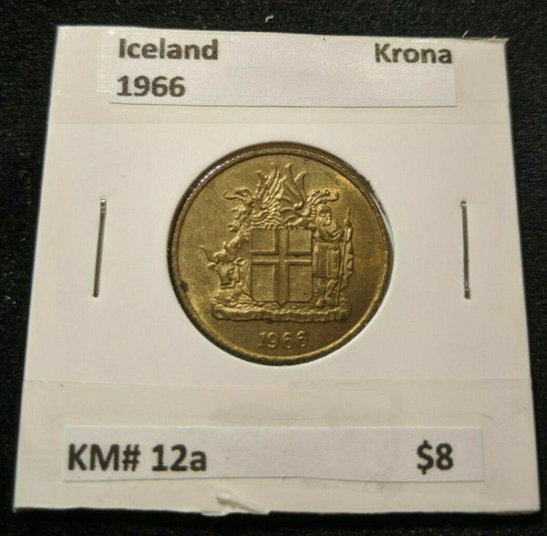 Iceland 1966 Krona KM# 12a