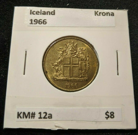 Iceland 1966 Krona KM# 12a