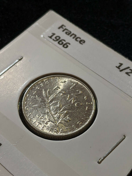 France 1966 1/2 Franc KM# 931.1