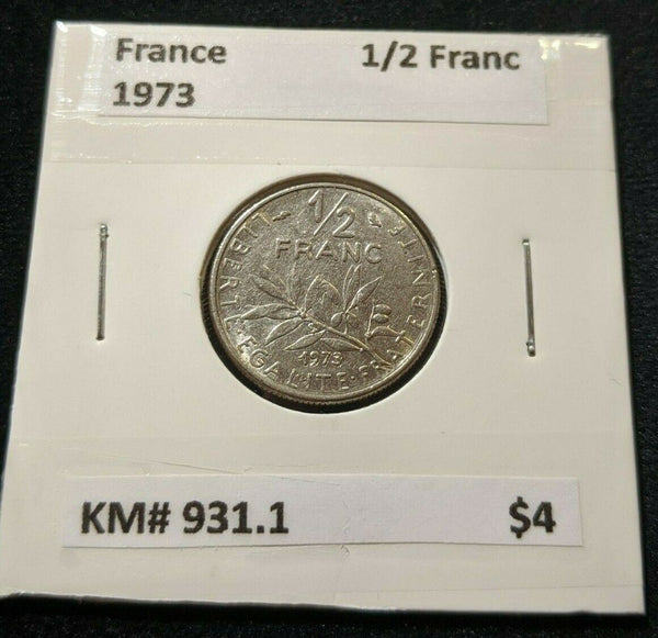 France 1973 1/2 Franc KM# 931.1