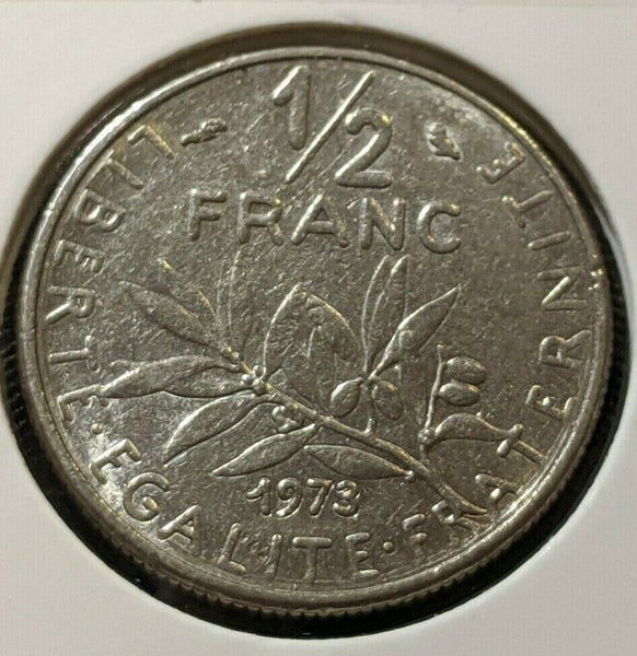 France 1973 1/2 Franc KM# 931.1