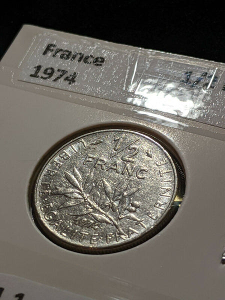 France 1974 1/2 Franc KM# 931.1