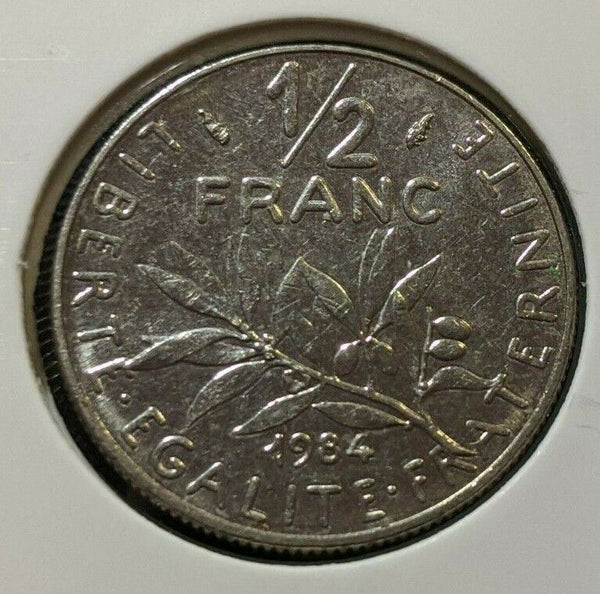 France 1984 1/2 Franc KM# 931.1