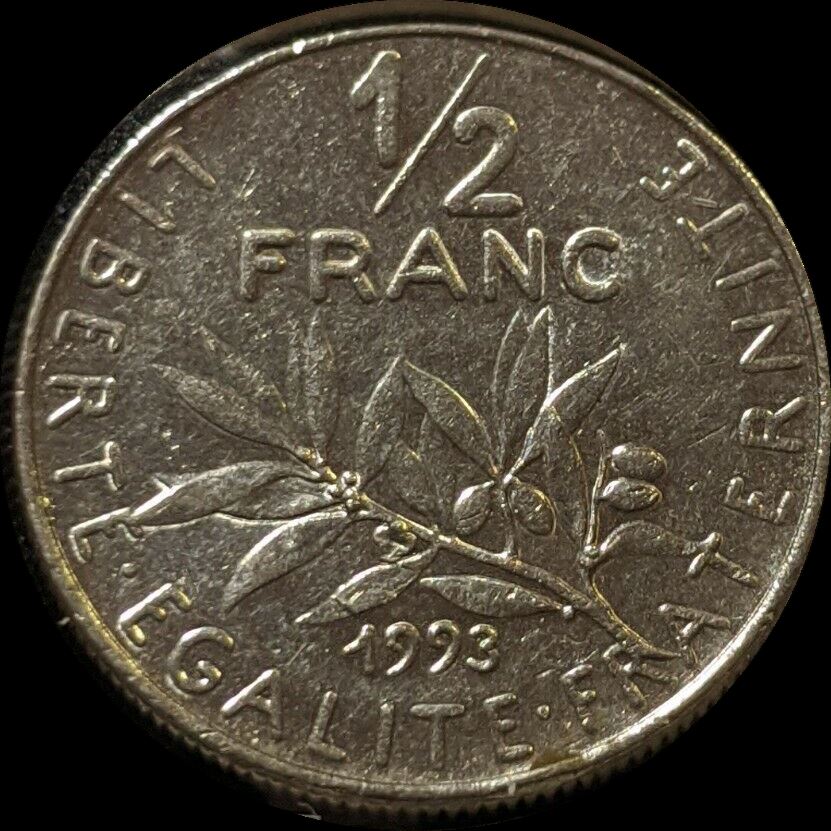 France 1993 1/2 Franc KM# 931.1