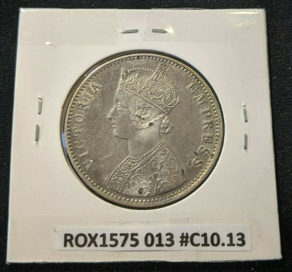 India 1901 (c) Rupee Ex Pin KM# 492