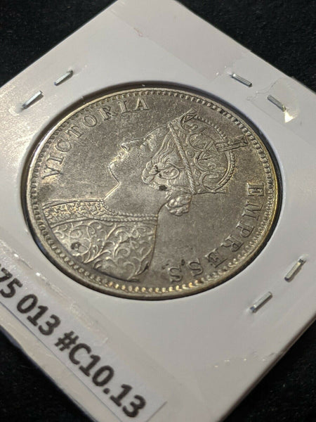 India 1901 (c) Rupee Ex Pin KM# 492