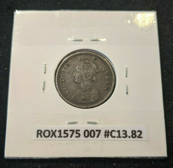 India 1862 (c) 1/4 Rupee KM# 470