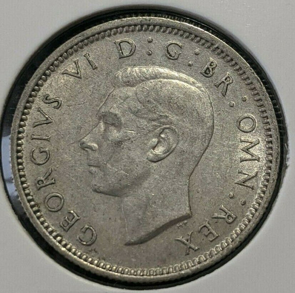 Great Britain 1945 Sixpence 6d KM# 852     007