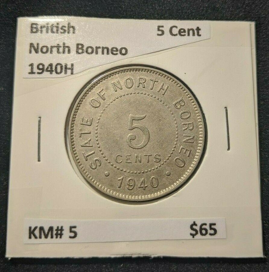 British North Borneo 1940 H 5 Cent  KM# 5