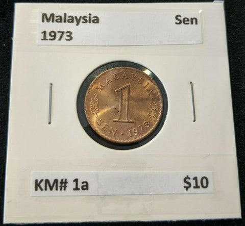 Malaysia 1973 Sen KM# 1a