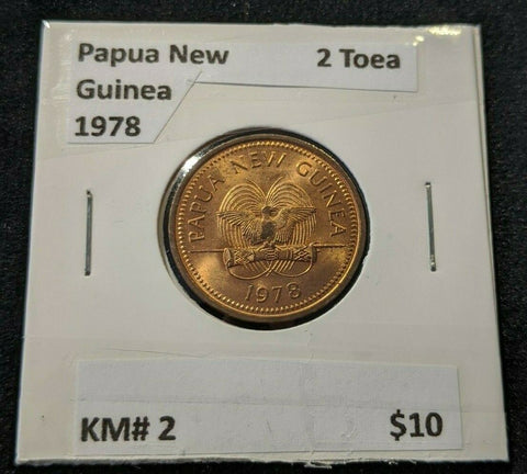 Papua New Guinea 1978 2 Toea KM# 2