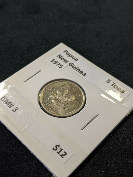 Papua New Guinea 1975 5 Toea KM# 3