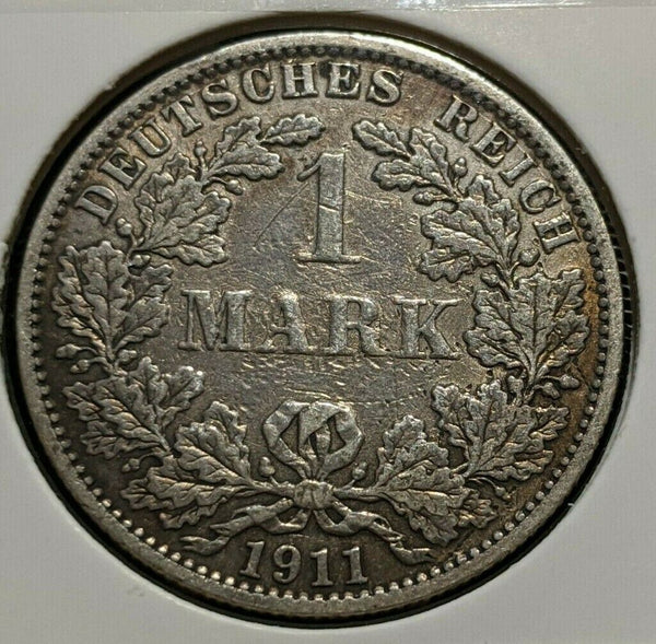 Germany 1911 A Mark Cleaned KM# 14   8C