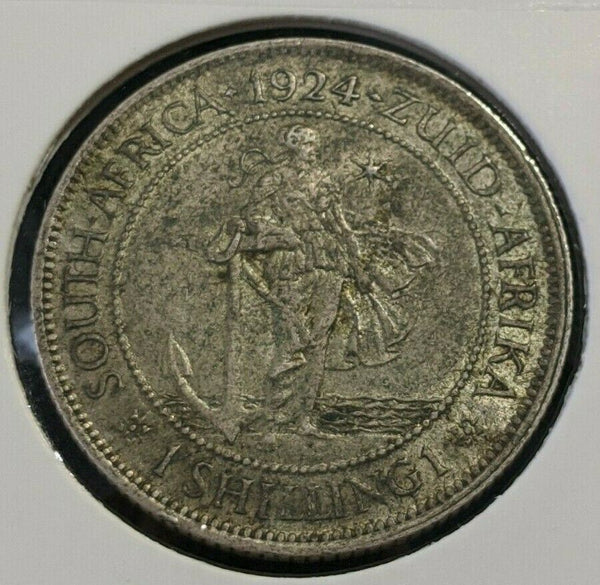 South Africa 1924 Shilling 1/- KM# 17.1