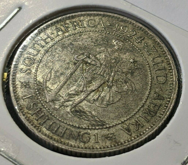 South Africa 1924 Shilling 1/- KM# 17.1