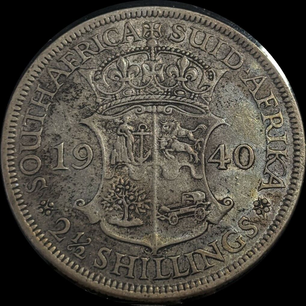 South Africa 1940 2-1/2 Shillings KM# 30