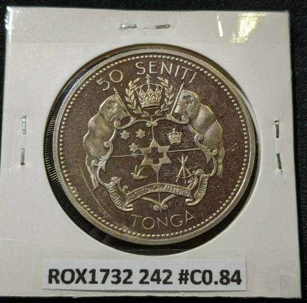 Tonga Proof 1967 50 Seniti KM# 9 #242   10B