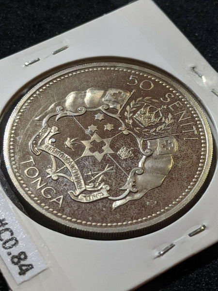 Tonga Proof 1967 50 Seniti KM# 9 #242   10B
