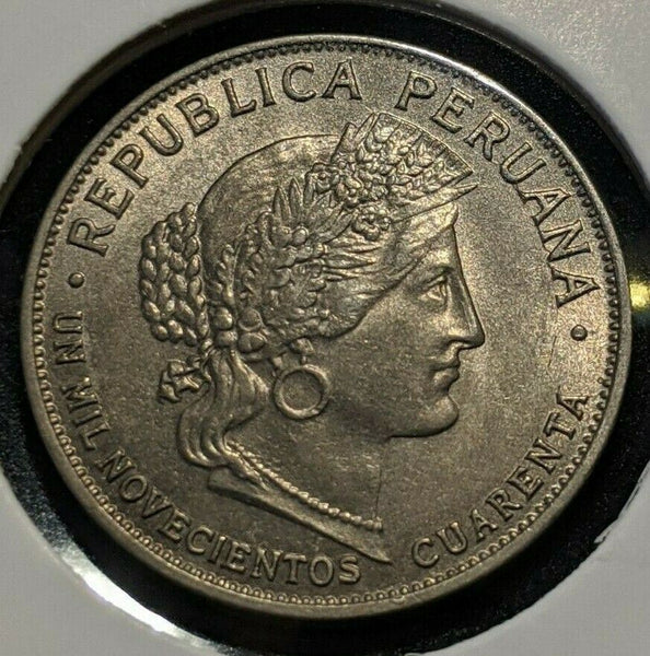 Peru 1940 10 Centavos KM# 214.2