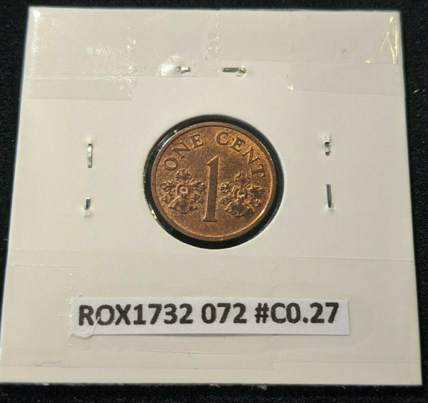 Singapore 1989 Cent KM# 1 #072  #11C