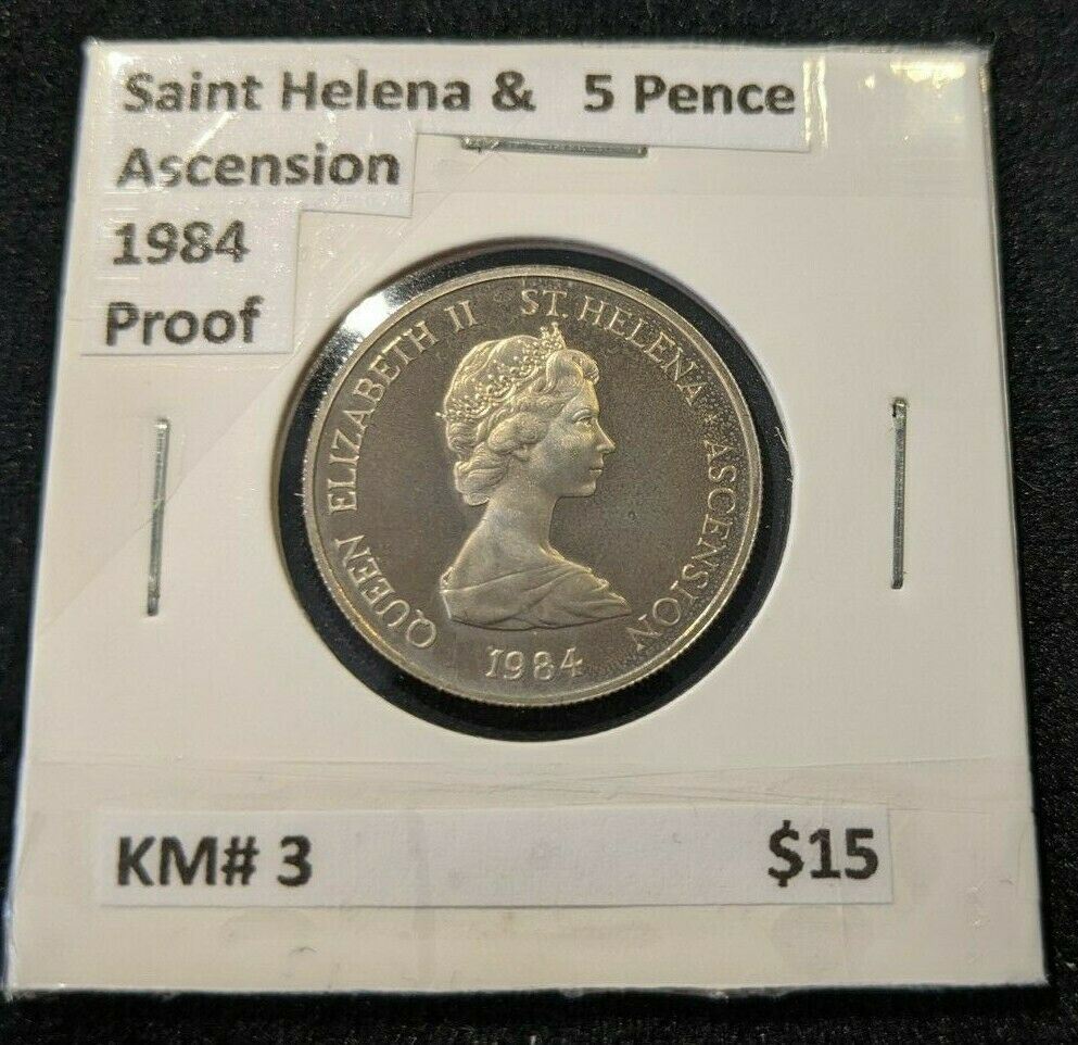 Saint Helena & Ascension Proof 1984 5 Pence KM# 3 #203 #6B