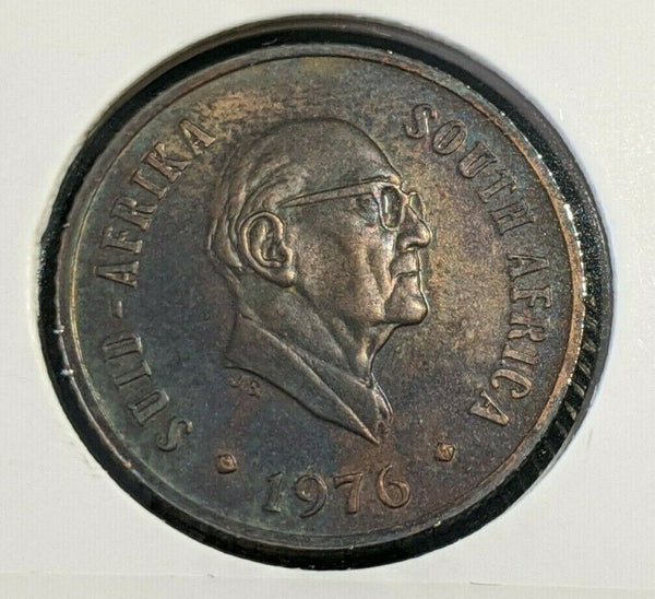 South Africa Proof 1976 Cent KM# 91