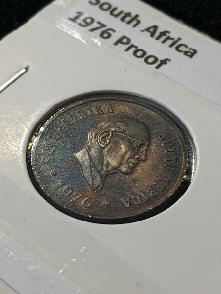 South Africa Proof 1976 Cent KM# 91