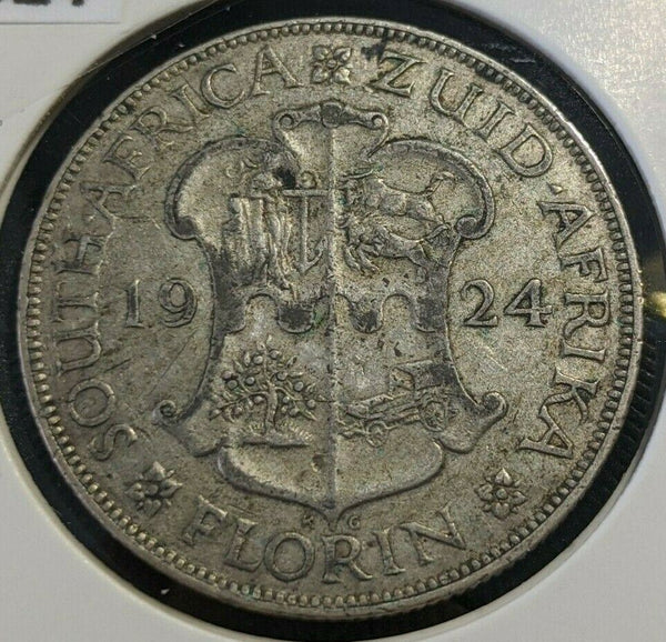 South Africa 1924 Florin 2/- KM# 18