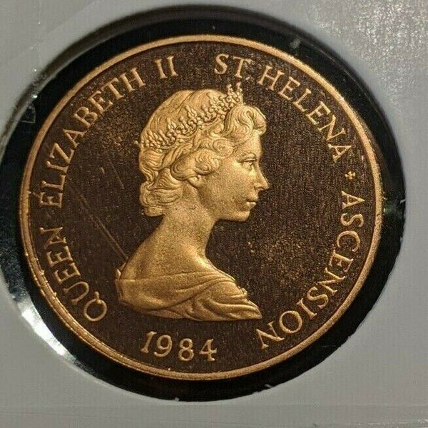 Saint Helena & Ascension Proof 1984 Penny 1d KM# 1 #207  #6A