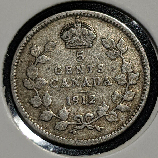 Canada 1912 5 Cents KM# 22 #024     9C