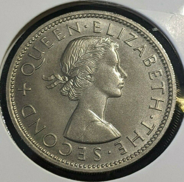 New Zealand 1965 2/- Florin  KM# 28.2