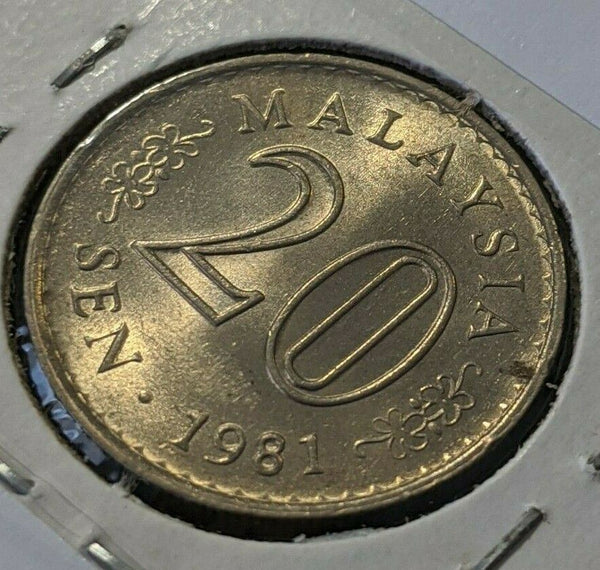 Malaysia 1981 20 Sen KM# 4