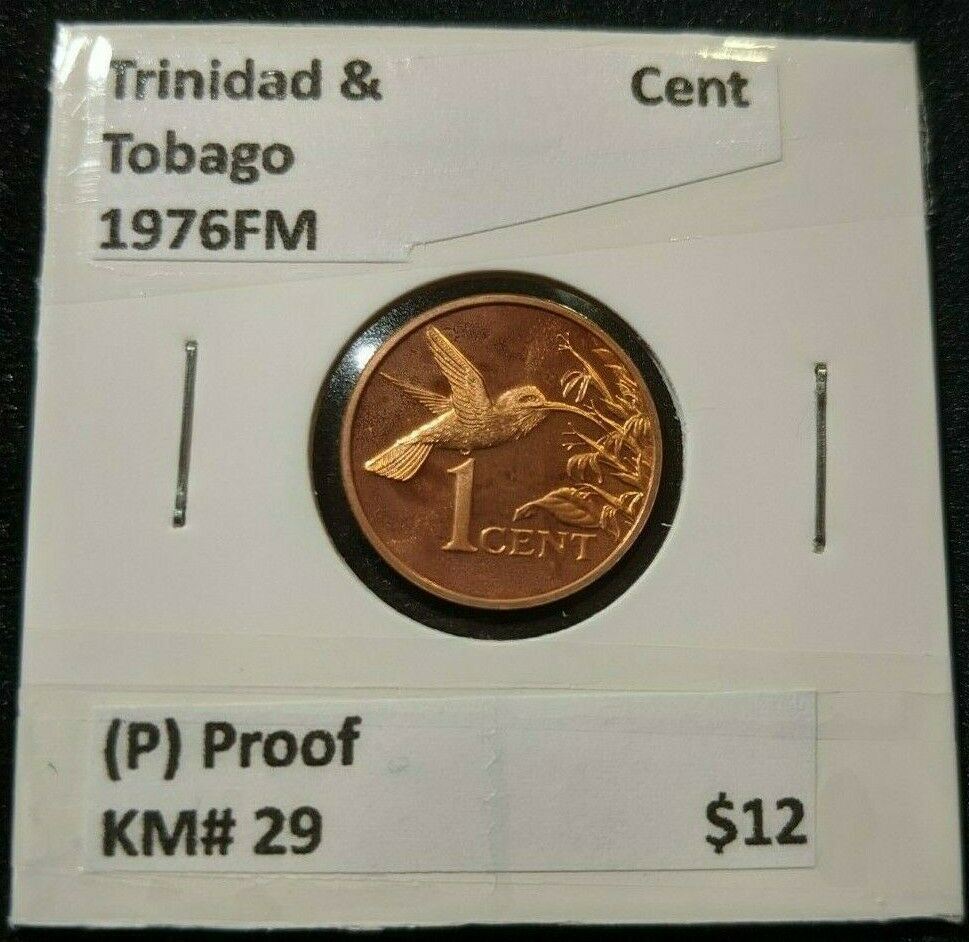 Trinidad & Tobago Proof 1976FM 1 Cent (P) KM# 29   #144   10B