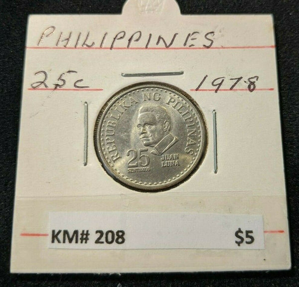 Philippines 1978 25 Centavos KM# 208