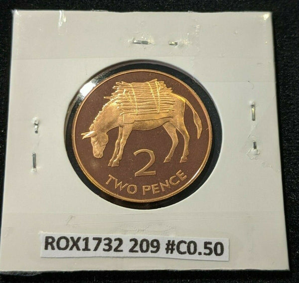 Saint Helena & Ascension Proof 1984 2 Pence KM# 2  #209  #6A