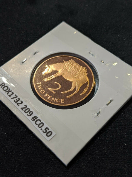 Saint Helena & Ascension Proof 1984 2 Pence KM# 2  #209  #6A