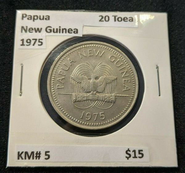 Papua New Guinea 1975 20 Toea KM# 5