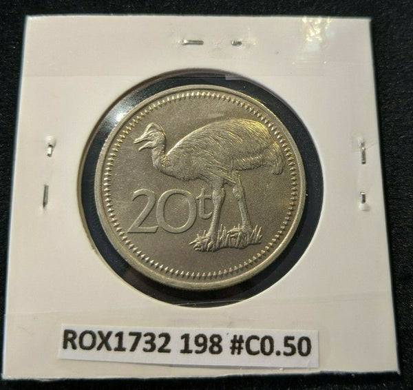 Papua New Guinea 1975 20 Toea KM# 5