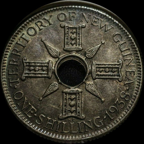 New Guinea 1938 Shilling 1/- KM# 8