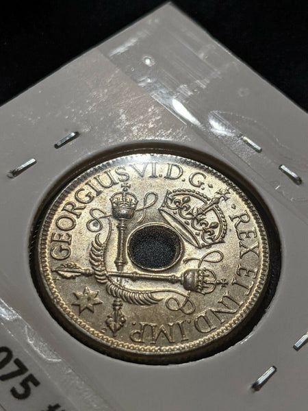 New Guinea 1938 Shilling 1/- Scratch KM# 8